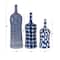Blue &#x26; White Stoneware Contemporary Vase Set